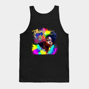 Think B4 U React Tank Top